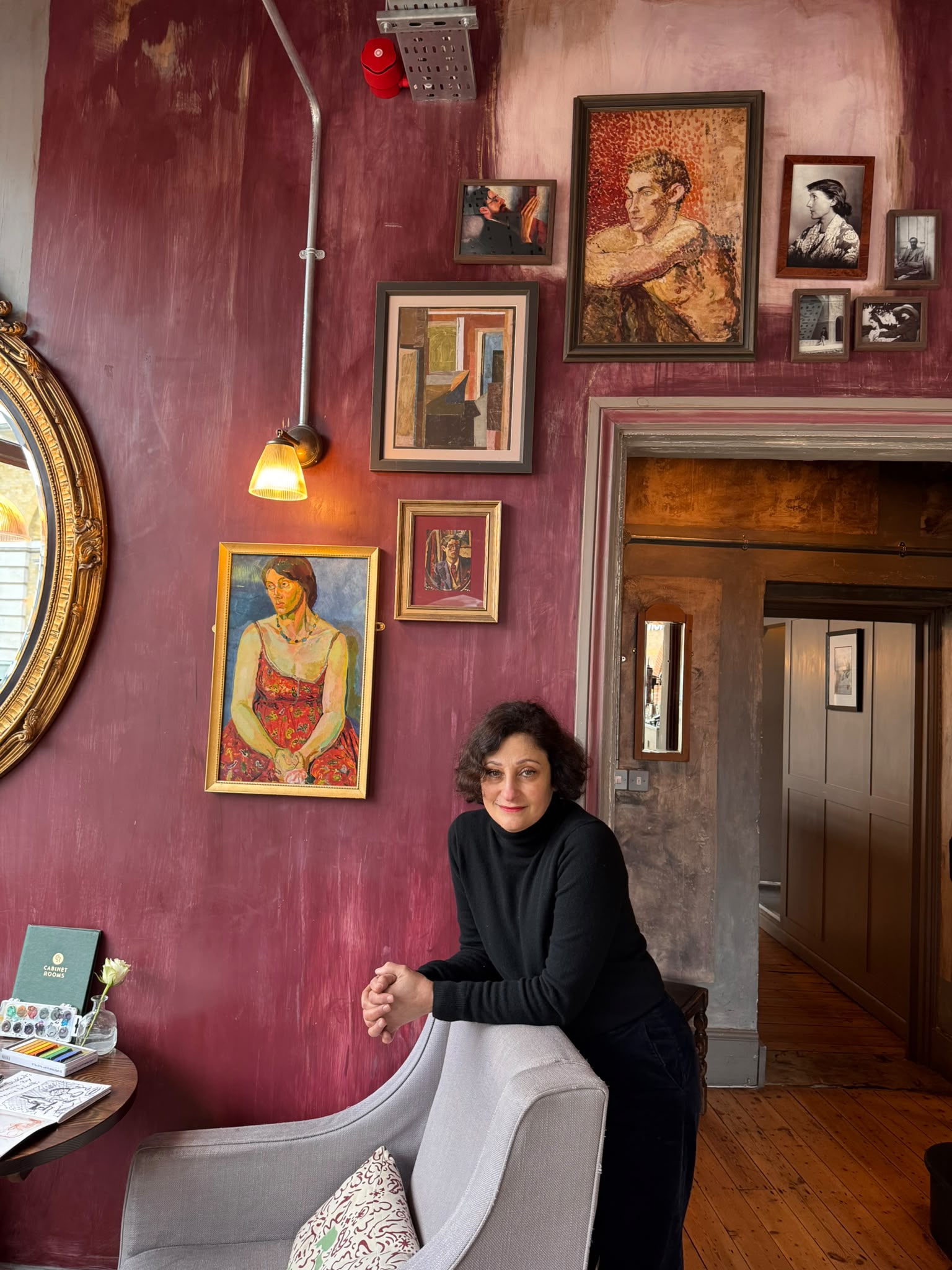 Rosie Parmley in the Cabinet Rooms' Charleston House-inspired presentation room, Winchester